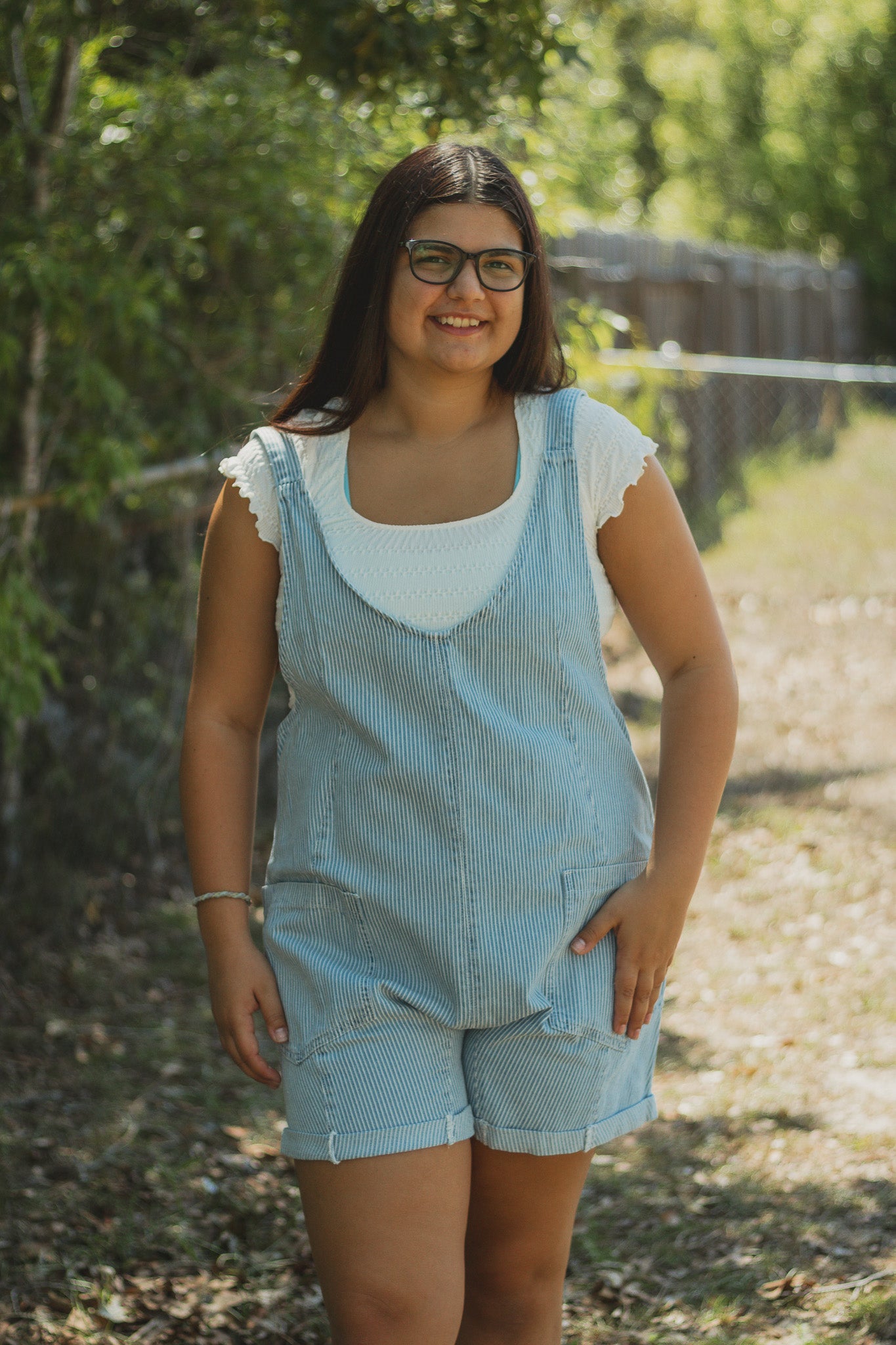Morning Tide Denim Romper