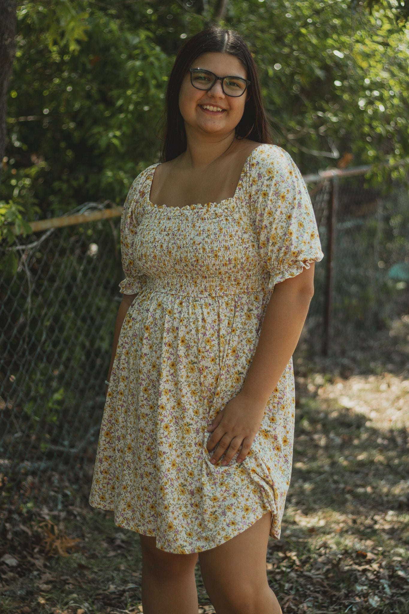 Sunflower Meadow Mini Dress