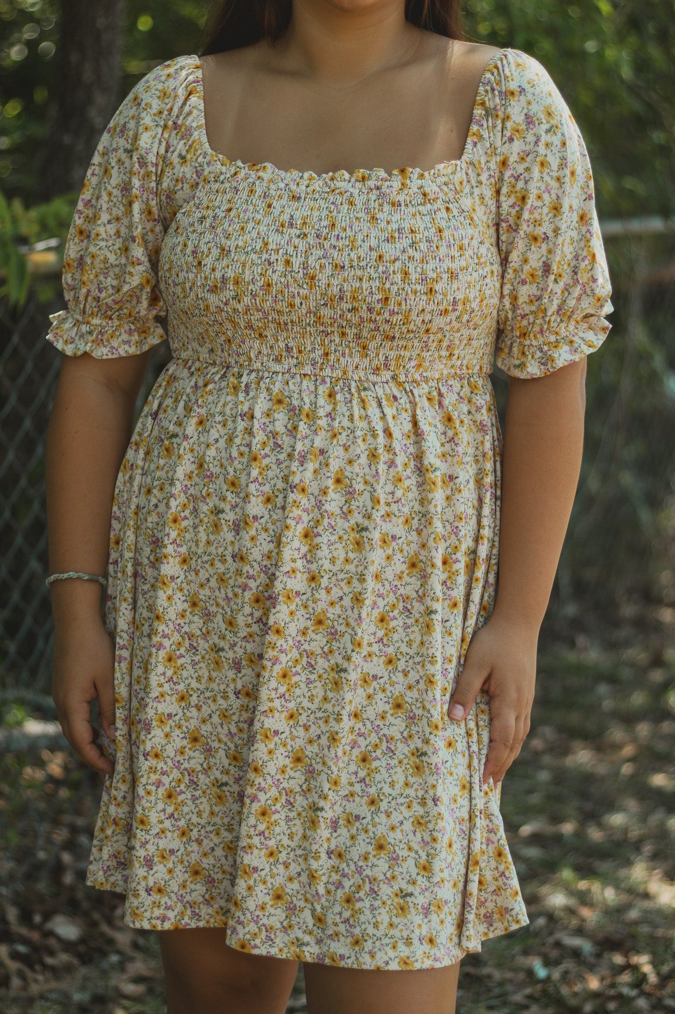 Sunflower Meadow Mini Dress