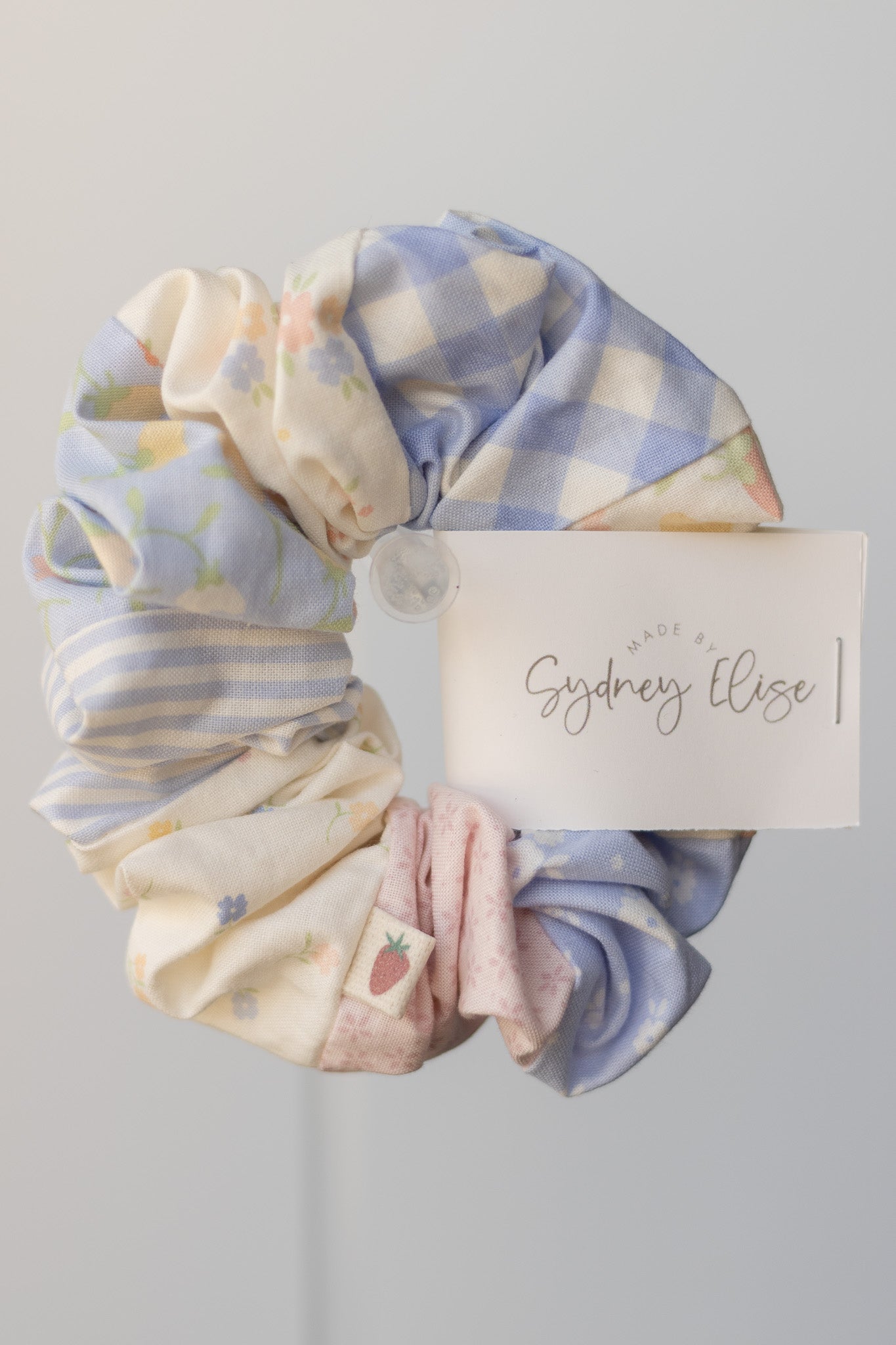 Blue Picnic | Jumbo Patchwork Scrunchie