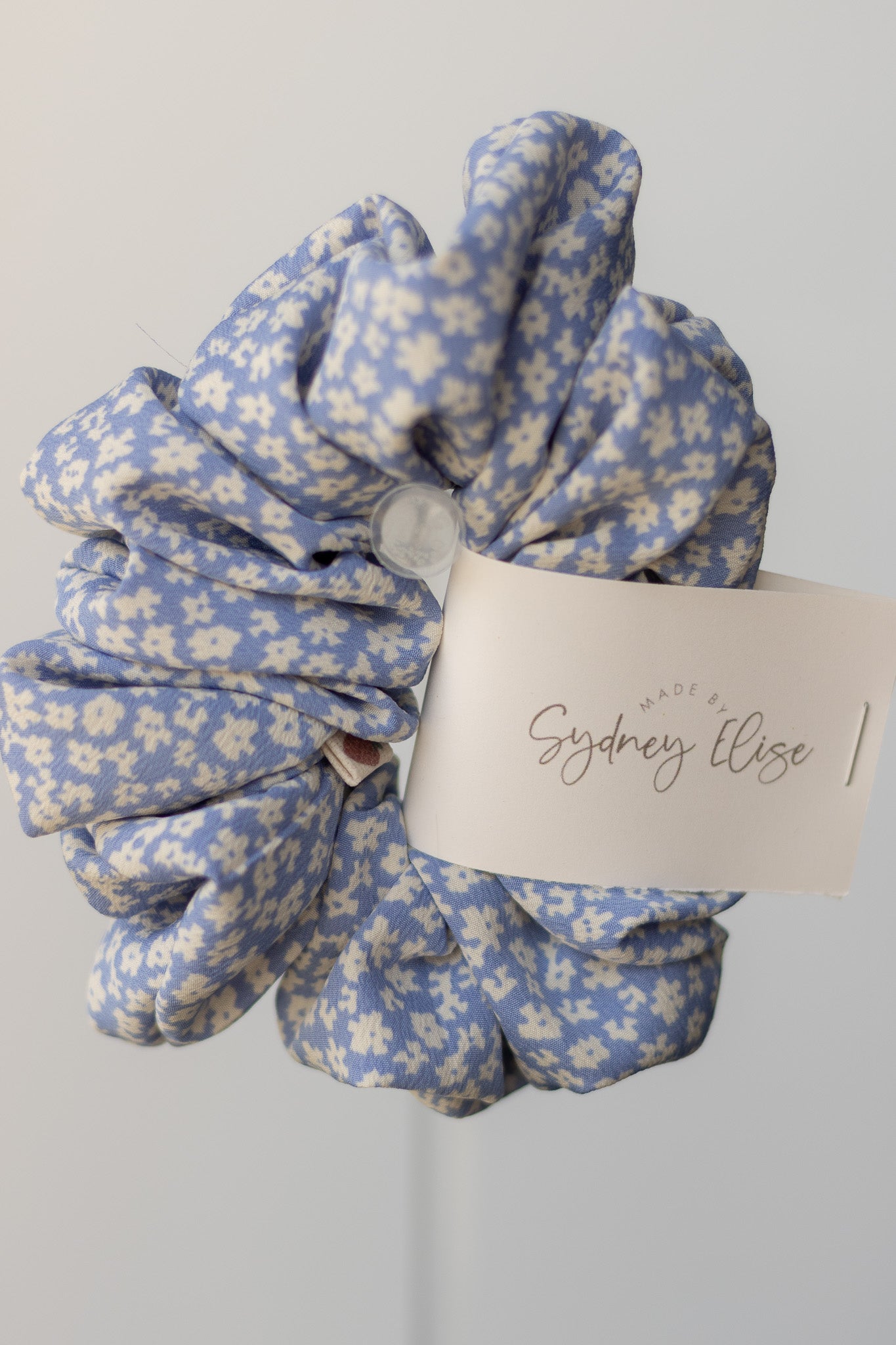 Blue Jean Florals | Jumbo Scrunchie