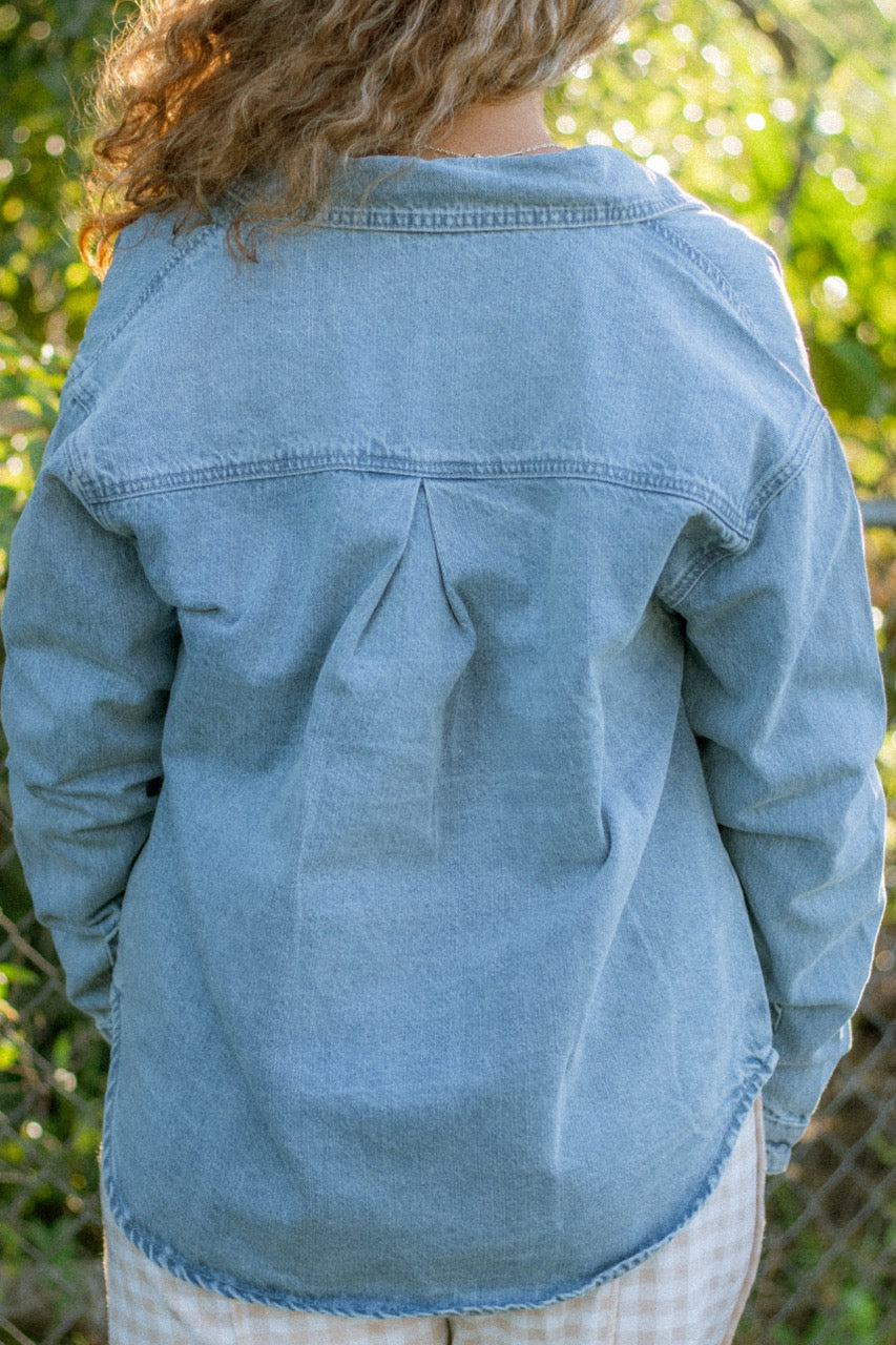 Vintage Blue Denim Shacket