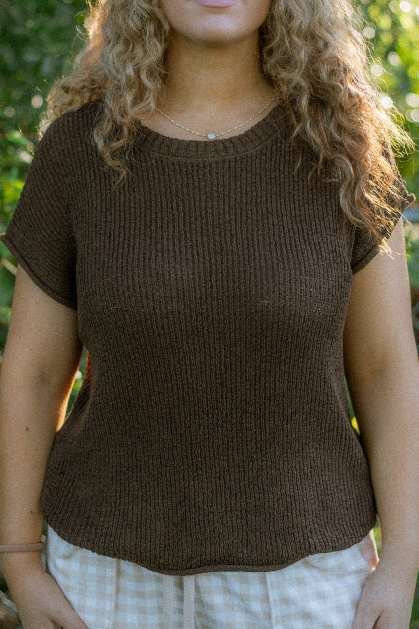 Diner Coffee Sweater Top