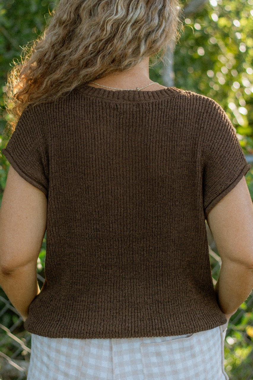 Diner Coffee Sweater Top
