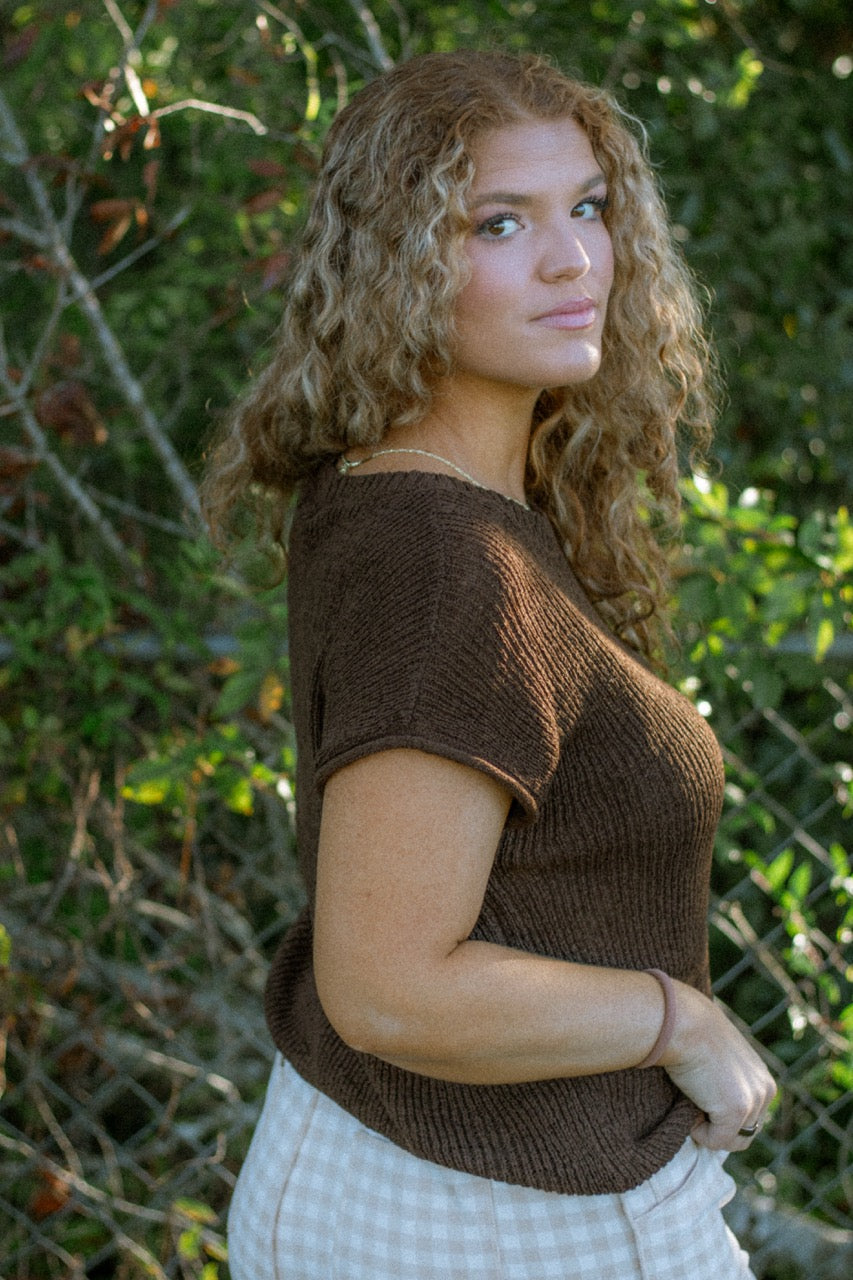 Diner Coffee Sweater Top