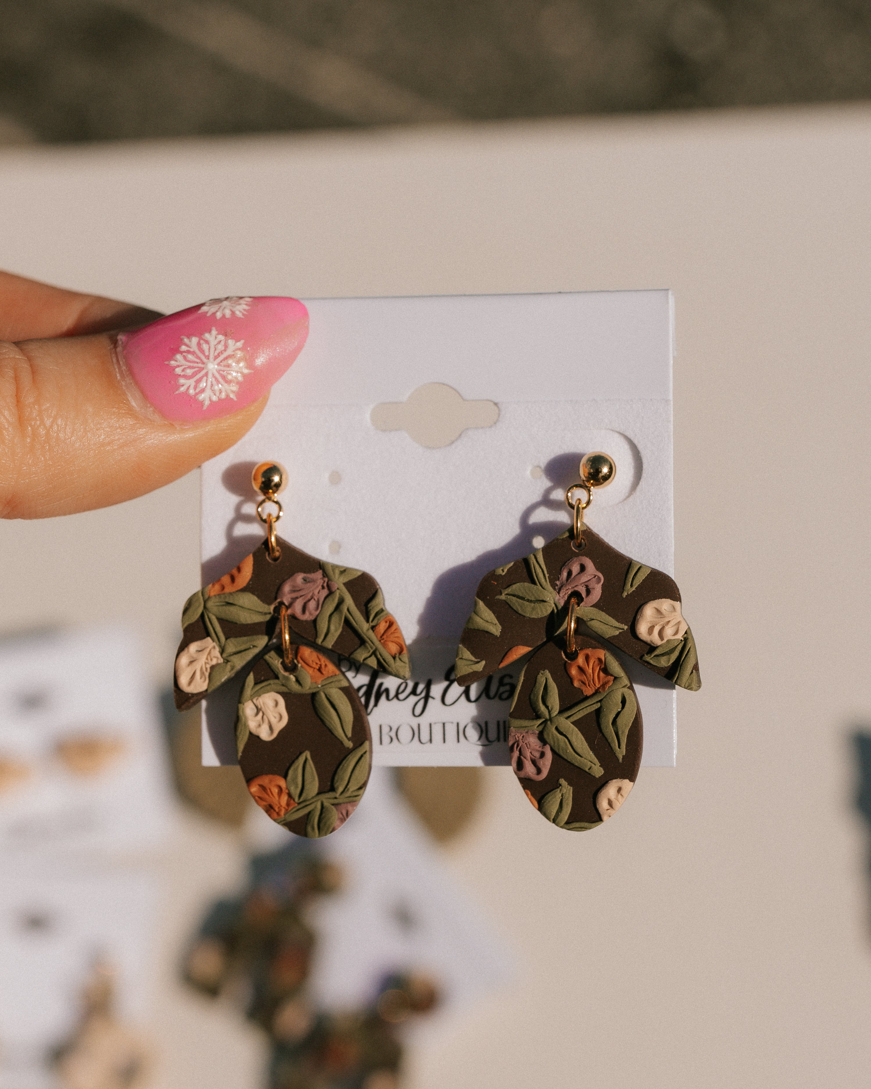 Lavender Latte Clay Earring Collection