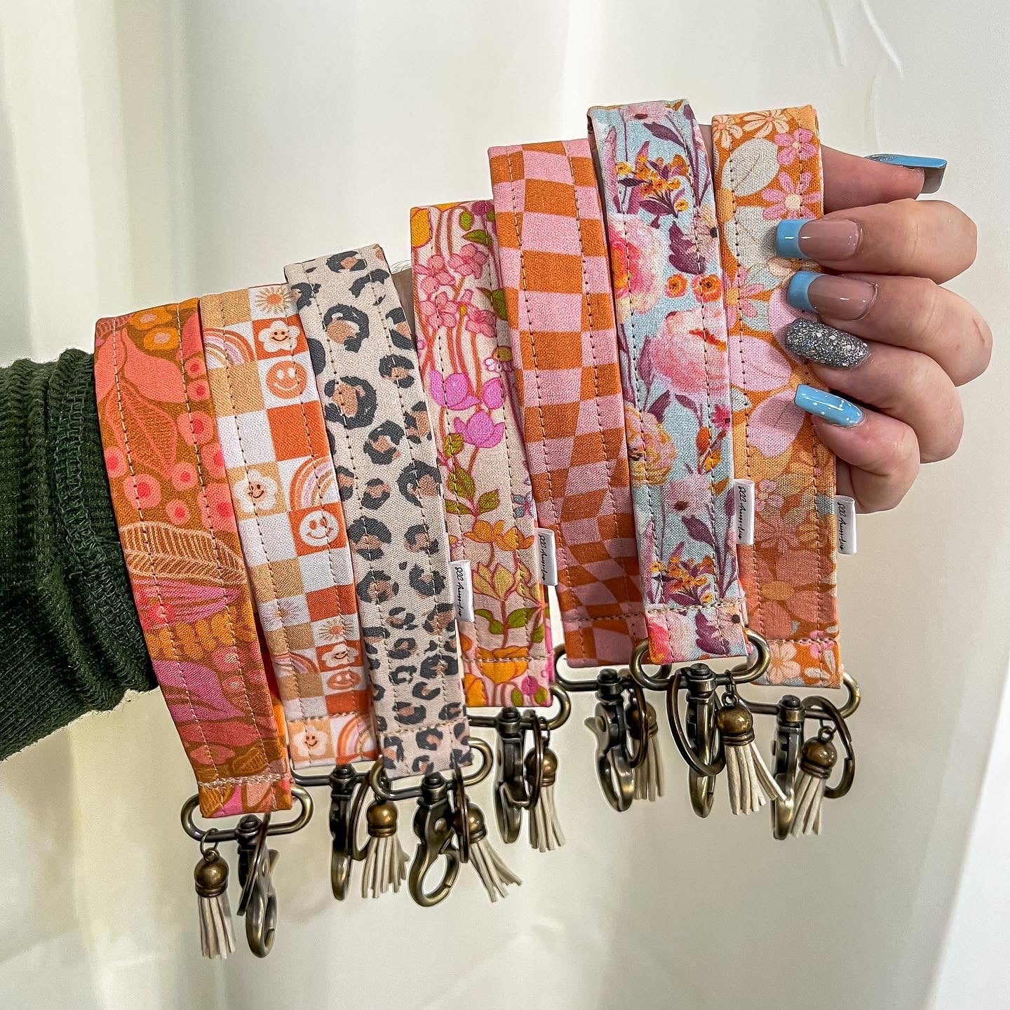 Retro Smiles | Keychain Wristlet