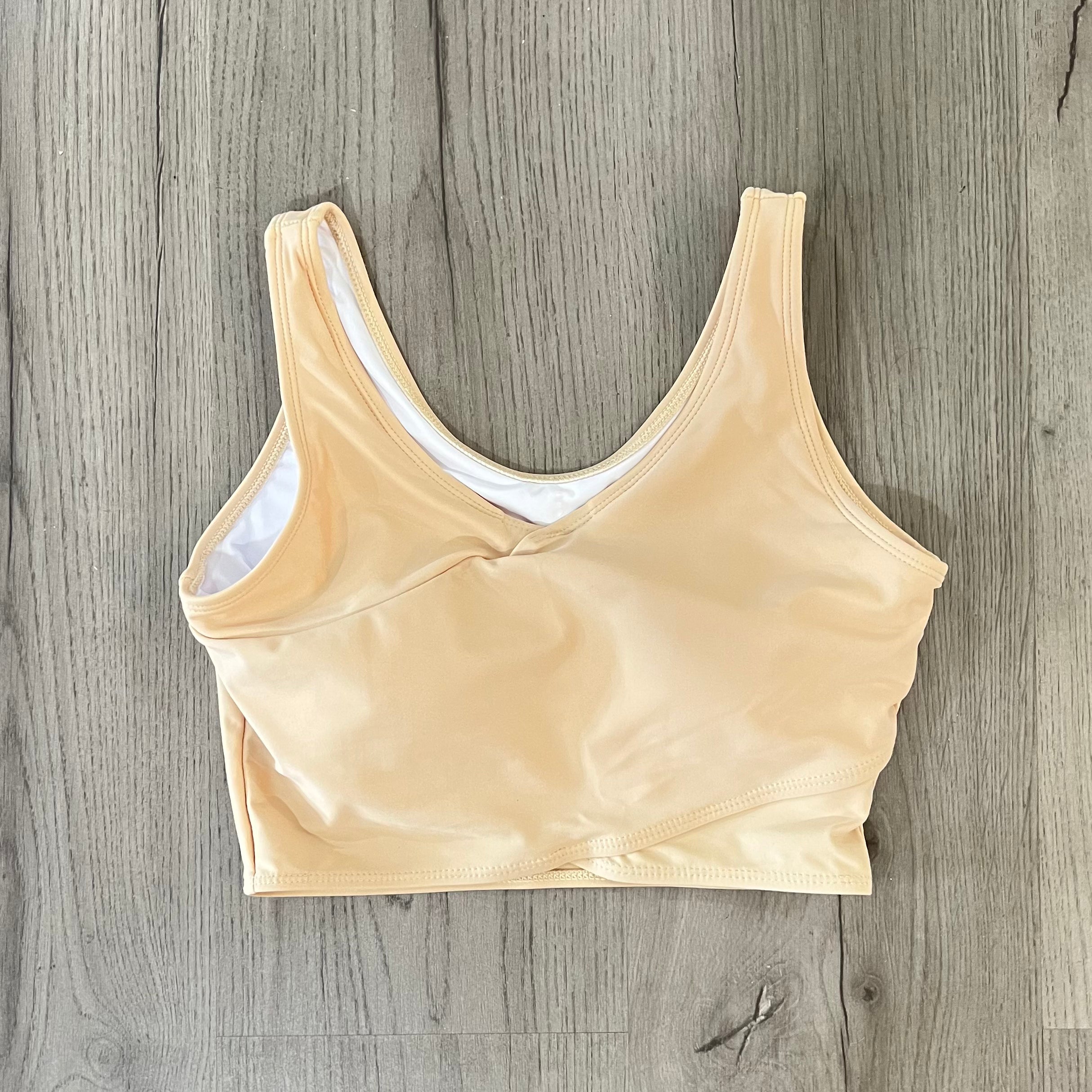 Criss Cross Reversible Top | Tan